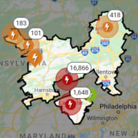 <p>PPL outage map.</p>