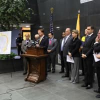 <p>Elected officials came together to form the North Jersey Rail Coalition.</p>