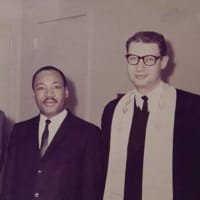 <p>Wayne Rabbi Israel Dresner with Dr. Martin Luther King Jr.</p>