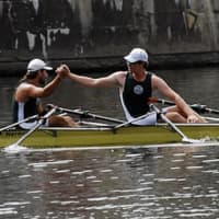 <p>Team work as demonstrated by Rutherford&#x27;s Nereid Boat Club.</p>