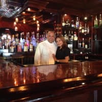 <p>Ben Rivero with his girlfriend and bartender, Natalie Moscoso, behind the bar at Casual Habana&#x27;s new location in New Milford.</p>