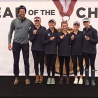 <p>Saugatuck Rowing Club&#x27;s Women&#x27;s 4+ took second at the Head of the Charles. See story for IDs.</p>
