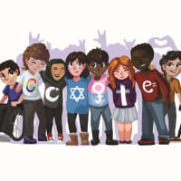 <p>Bunnell High School 10th-grader Sarah Harrison created this Google Doodle. &#x27;I dream of a future where everyone is safe and accepted wherever they go, whoever they are,&#x27; she said of her artwork, which imagines the future she wants to create.</p>