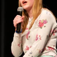 <p>The Chris Barron Live Life Foundation Fundraiser features live musical performances by Glen Rock students. Here is Megan Stoddard singing.</p>