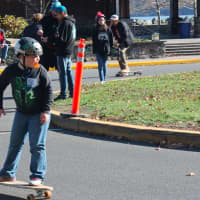 <p>Longboard enthusiasts brought their boards to Fort Lee to ride and race in a sponsored event. </p>