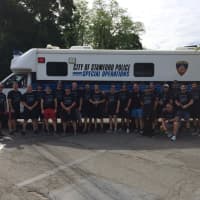 <p>Members of the Stamford Police Department took part in the Special Olympics Connecticut Law Enforcement Torch Run on Friday.</p>