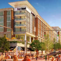 <p>An artist&#x27;s rendering of the proposed Starwood development at the intersection of HIgh Street and the Boston Post Road in Port Chester.</p>