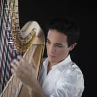 <p>Emmanuel Ceysson, principal harp of The MET Orchestra.</p>