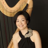 <p>Mariko Anraku, associate principal harp with The MET Orchestra.</p>