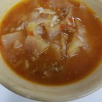 <p>Ron Lee makes a Stuffed Cabbage Soup that follows a recipe from his grandmother at Soup Thyme in Monroe.</p>
