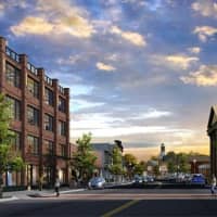 <p>The Suffern Building Works, which houses a architect firm, an engineering firm, and other businesses, opened last fall. It is the first new building in downtown Suffern in decades.</p>
