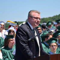 <p>Superintendent of Schools Dr. Kristopher Harrison addressed the graduates during the commencement ceremony on June 18 and said they have left a special mark on the spirit and substance of their school community.</p>