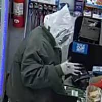 <p>Police in Bucks County are seeking the public&#x27;s help identifying a man who wrapped himself in &quot;vanilla-scented&quot; white garbage bags while he robbed a local Sunoco gas station, early Friday morning, authorities said.</p>