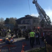 <p>Trumbull firefighters tackled the blaze at 175 White Plains Road, the home of the Blessed Lamb Preschool and Blessed Assurance Prayer Community.</p>