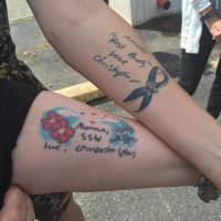 <p>After Waldwick officer Christopher Goodell was killed in the line of duty, his mom, Patricia, and sister, Nicole, got tattoos in remembrance.</p>