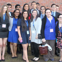 <p>Members of the Ardsley High School Science Research Program.</p>