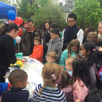 <p>Students at the Liberty Montessori International School participate in a science fair Saturday in   Mamaroneck.</p>