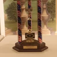 <p>Dancers from Arthur Murray Grande Ballroom of Greenwich won this trophy as the top studio at the Constitution State Challenge last weekend in Stamford.</p>