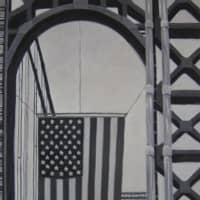 <p>Arch of the GWB with Flag, 36&quot; x 25&quot;, oil on canvas.</p>