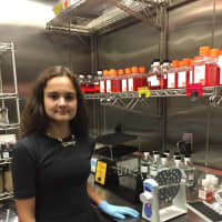 <p>Bronxville High School junior Isabela Lamadrid was one of 15 of more than 500 students that were chosen to participate in the Human Oncology and Pathogenesis Program.</p>