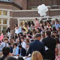 <p>Bronxville Middle School eighth-graders celebrated the culmination of their hard work the last three years during a special moving up ceremony June 22.</p>