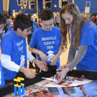 <p>A team of Bronxville Middle School students who are part of the school’s FIRST Lego League Robotics team, were tasked with building a robot that would either reduce trash or provide a solution for people to produce less trash.</p>