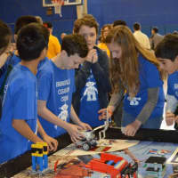 <p>A team of Bronxville Middle School students who are part of the school’s FIRST Lego League Robotics team, were tasked with building a robot that would either reduce trash or provide a solution for people to produce less trash.</p>