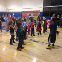 <p>Long Memorial Elementary School in Saddle Brook had a holiday event that included Zumba.</p>