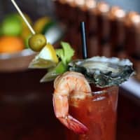 <p>The Bloody Mary&#x27;s are made to order at Saint George Bistro in Hastings and recommended topped with an oyster and shrimp.</p>