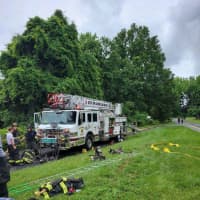 <p>A homeowner was injured in the Harford County fire.</p>