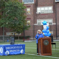 <p>Bronxville School Athletic Director Karen Peterson said the new field will be enjoyed by students and community members alike for many years.</p>