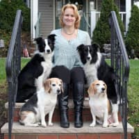 <p>Jodi Kellar with her dogs.</p>