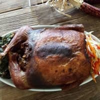 <p>The finished Turduckin prepared by chef Raymond Jackson of Alvin &amp; Friends in New Rochelle.</p>