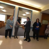 <p>Rockland County Executive Ed Day welcomed county employees as they move into a new building.</p>