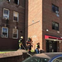 <p>Yonkers firefighters were joined by four other departments as they battled a four-alarm blaze.</p>