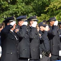 <p>Honorary guests of the ceremony included members of the Bronxville fire and police departments, and retired New York City Fire Department Battalion Chief Eugene Carty, who was a first responder on 9/11.</p>