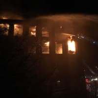 <p>Yonkers firefighters were busy battling a blaze early on Monday morning.</p>