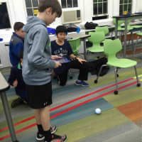 <p>Bronxville Middle School students programmed robots and created programs that tested their problem-solving, critical thinking and innovation skills during an afterschool “Boys Code Night” session.</p>