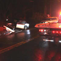 <p>One person was injured when he lost control of his vehicle and hit a wall on Route 6N.</p>