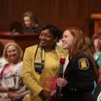 <p>Yonkers Police Officer Kayla Maher has been named as the Senate&#x27;s &quot;Woman of Distinction.&quot;</p>