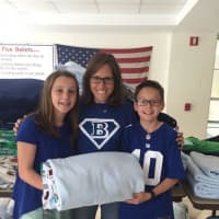<p>Making blankets for special babies at Darien&#x27;s Middlesex High School.</p>