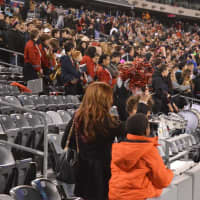 <p>Glen Rock fans cheer on their team in the football state finals game against Mahwah Friday, Dec. 4.</p>