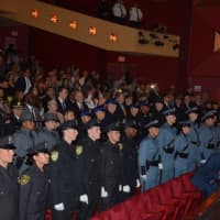 <p>Members of the Westchester County Police Academy graduation.</p>