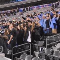 <p>The Mahwah fan section gets loud during the state finals game against Glen Rock Friday, Dec. 4.</p>