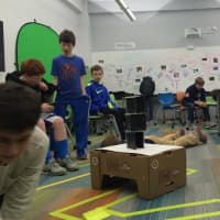 <p>Bronxville Middle School students programmed robots and created programs that tested their problem-solving, critical thinking and innovation skills during an afterschool “Boys Code Night” session.</p>