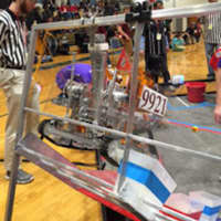 <p>The Wayne Hills Patriots Robotics Team robot received several awards, including the Rockwell Collins Innovate Award, at Winter Meet III. </p>