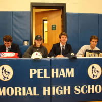 <p>Four Pelham student-athletes signed their national letters of intent to continue their careers at the collegiate level.</p>
