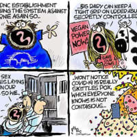 <p>Freelance political cartoonist Clay Jones is offering some of his cartoons for free to provide some levity during the novel coronavirus outbreak.</p>