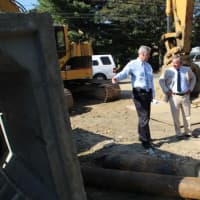 <p>Construction is underway at Halcyon Park in New Rochelle.</p>