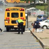<p>There was a small fire in a bus at Isaac E. Young Middle School in New Rochelle.</p>